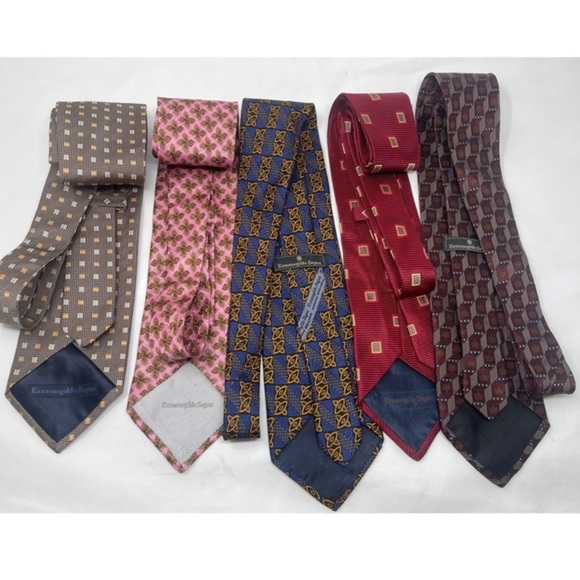 Ermenegildo Zegna Tie Bundle 5 Ties - Picture 1 of 4